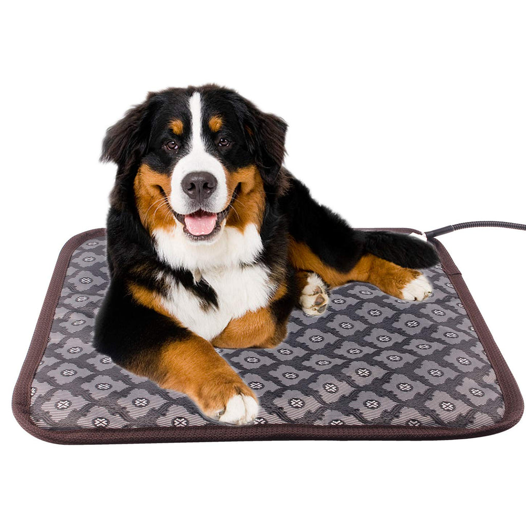 [Australia] - Aiicioo Dog Heating Pad - Pet Heating pad for Dog Indoor with Ultra Soft Cover Chew Resistant Cord Heated Bed 18.8 x28 IN 