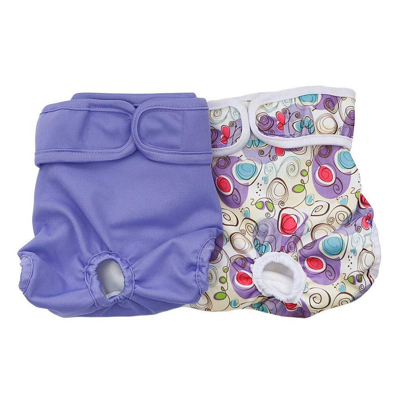 [Australia] - Metrical Reusable Washable Female Dog Diapers (Pack of 2), Adjustable Female Dog Wraps Sanitary Pants (X-Small(10''-12'')) X-Small(10''-12'') 
