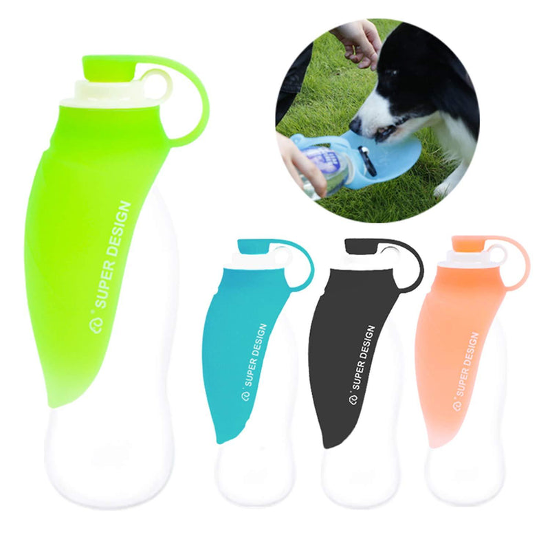 [Australia] - Manda Ocean Super SO Pets Dog Water Bottle Dog Travel Water Bottle Portable Leaf Type Folding Water Feeder Portable Pet Travel Water Bottle for Dogs Cats blue 