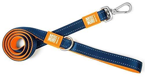 [Australia] - Max & Molly Ultra Secure and Comfortable Padded Neoprene Sport Dog Leash with Outer Reflective Stitching, Matrix Medium Orange 