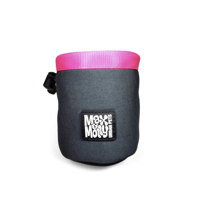 [Australia] - Max & Molly Treat Training Pouch, Easy Clip-On Bag with Adjustable Drawstring Closure Pink 