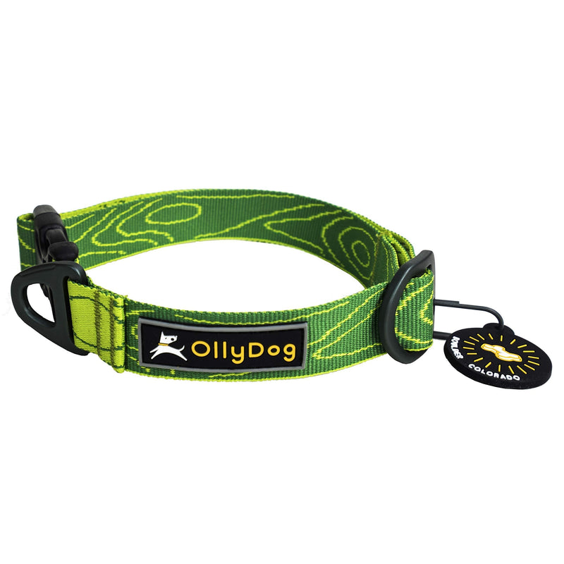 [Australia] - OllyDog Flagstaff Dog Collar, Sage Bark, Large 