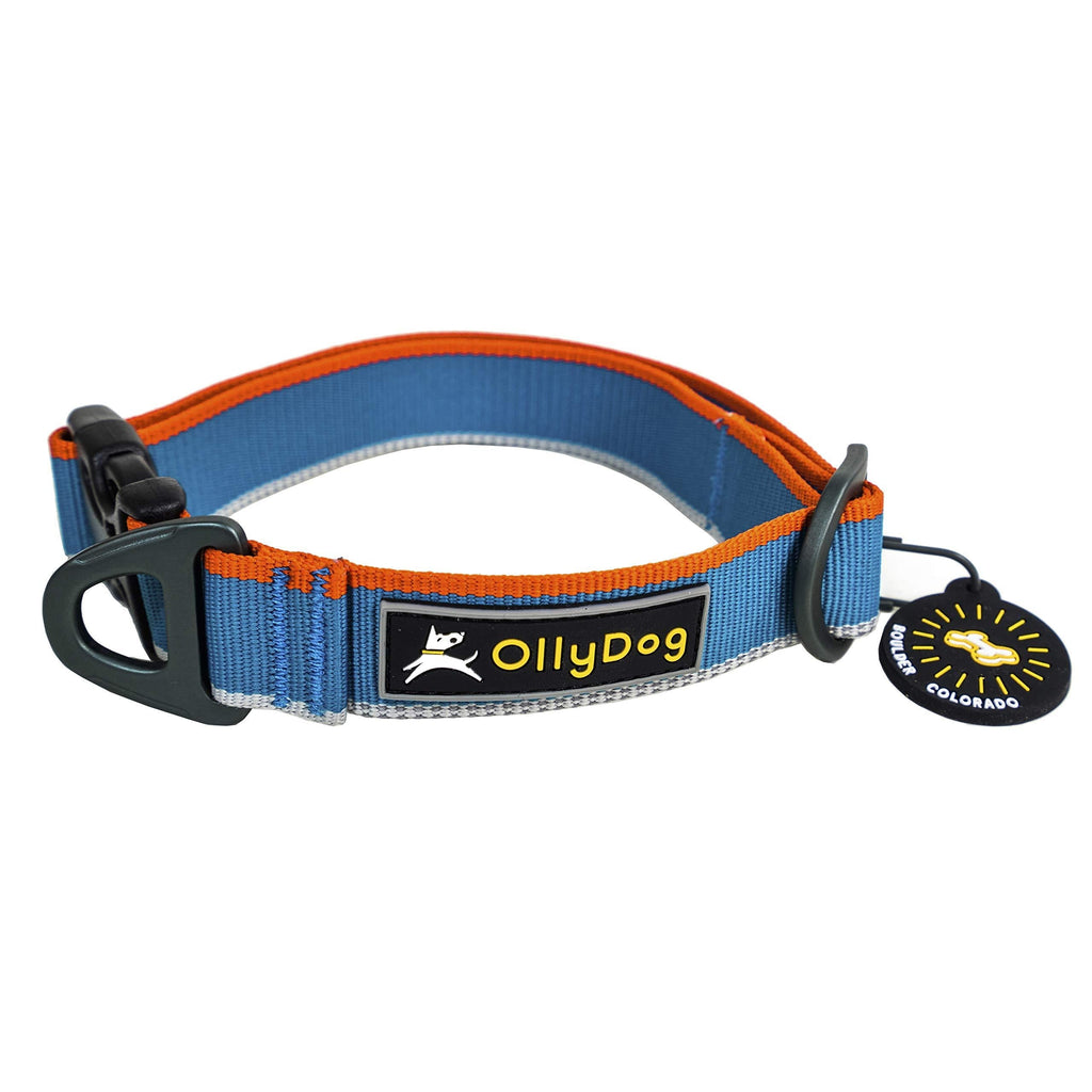 [Australia] - OllyDog Urban Trail Reflective Dog Collar Small Air Blue 