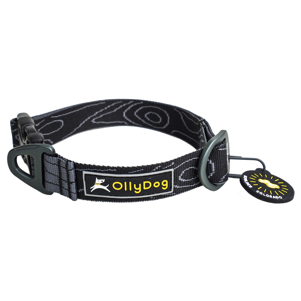 [Australia] - OllyDog Flagstaff Dog Collar, Raven Bark, Small 