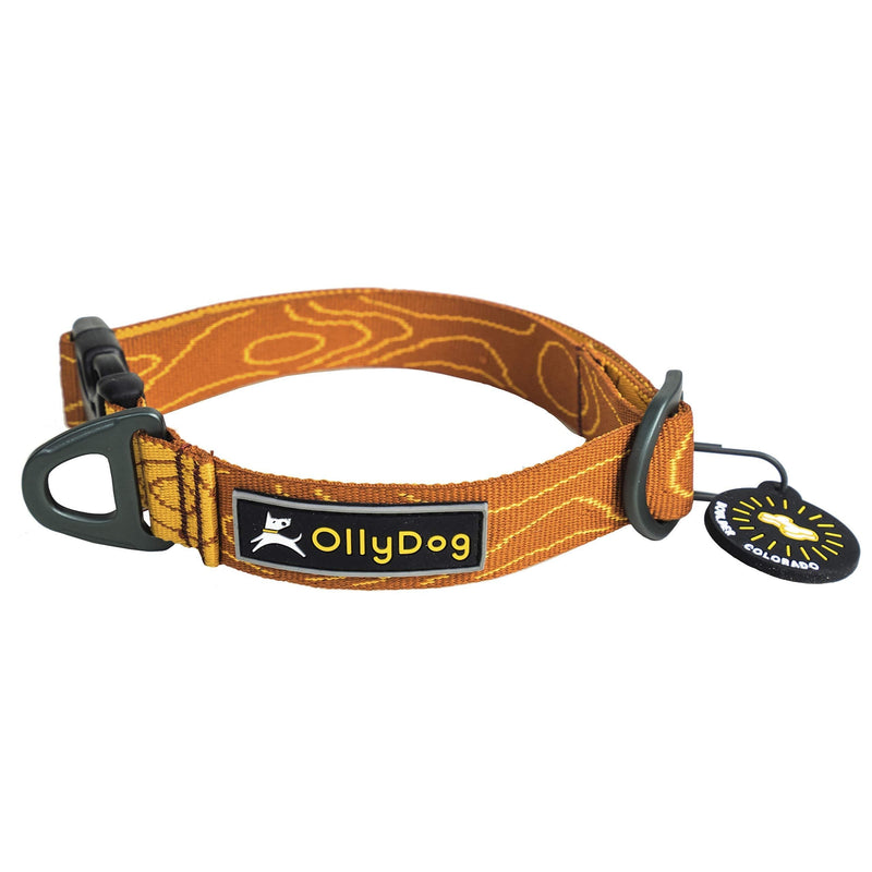 [Australia] - OllyDog Flagstaff Dog Collar, Blaze Bark, Medium 