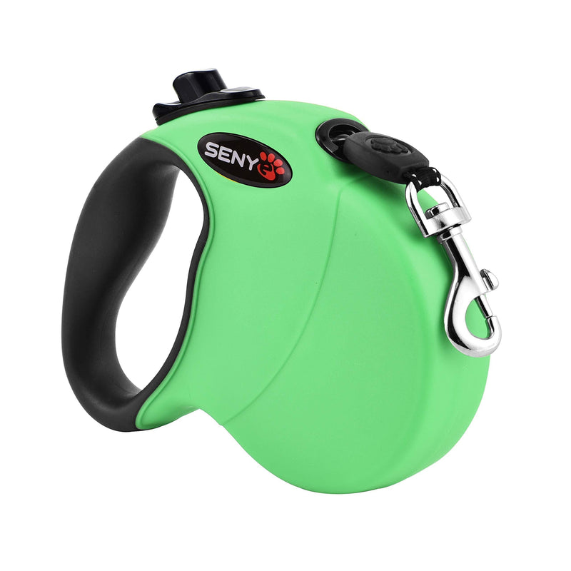 [Australia] - SENYEPETS Retractable Dog leashes pet leashes Supports Dogs up to 100 pounds Best Big Durable Pet Training Walking Leash 16Ft Green 