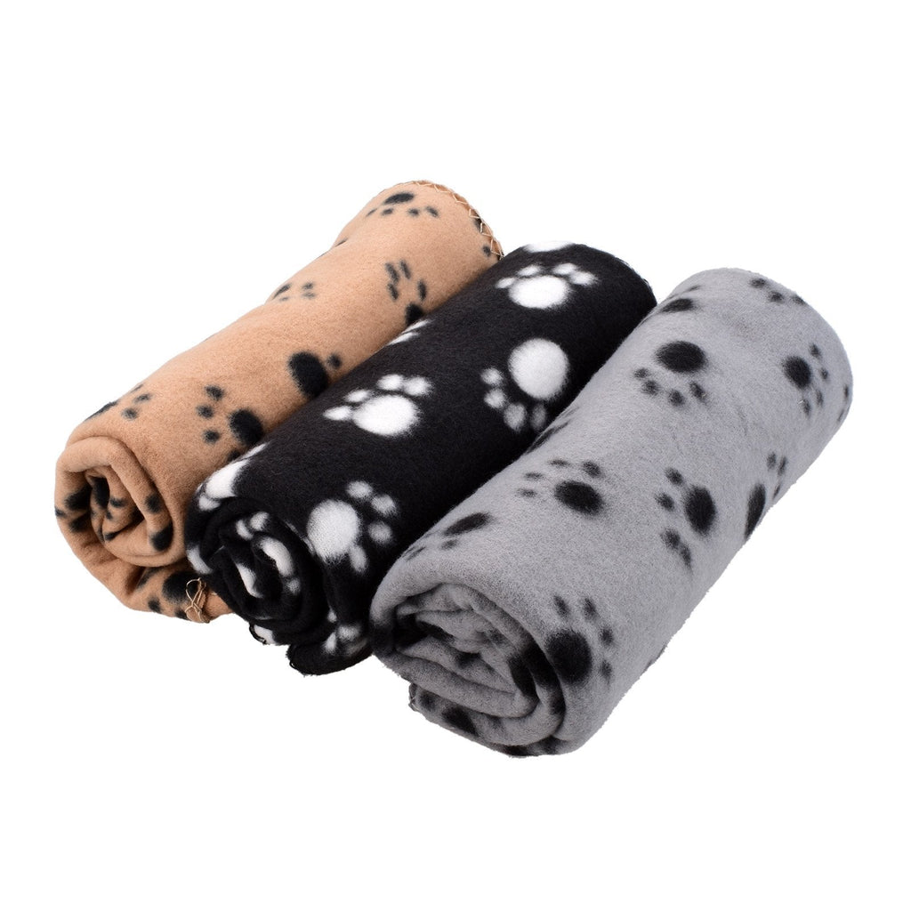 [Australia] - Kmall 3pc Soft, Warm Soft Fleece Blankets (70 cm x 100 cm) for Puppy, Pets, Dogs and Cats 