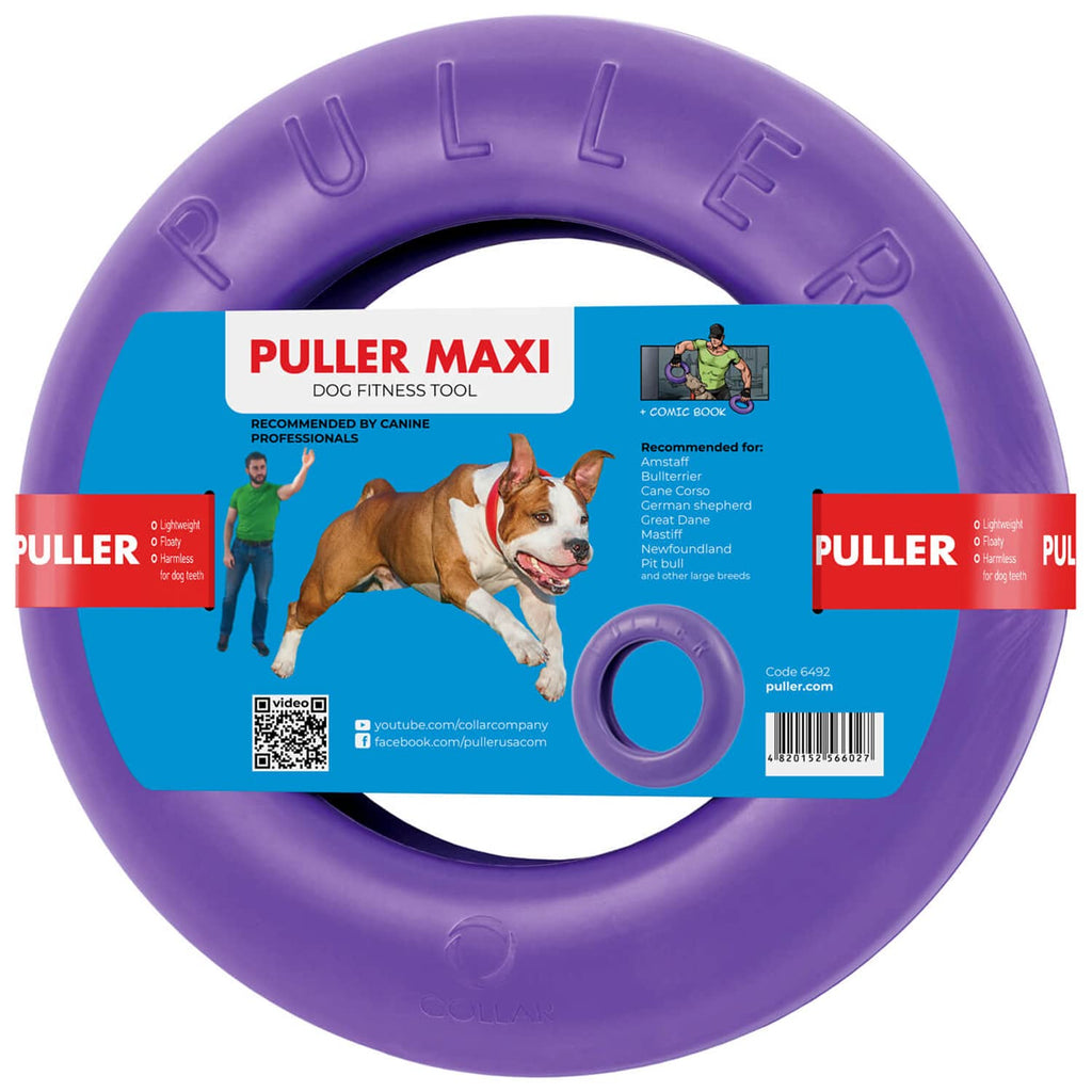 Puller Multifunctional Dog Toy for Playing with Your Dog | Safe for Teeth Unique Material | Dog Ball and Frisbee Alternative | Great for Fetch and Tug of War Games for Small, Medium and Large Dogs MAXI - ONE Ring - PawsPlanet Australia