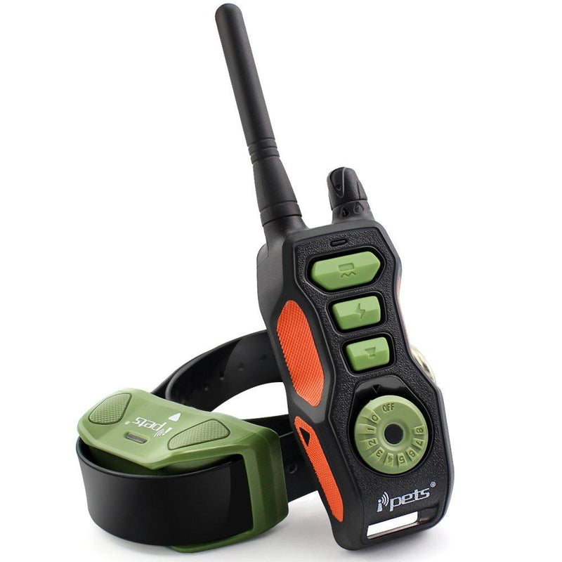 [Australia] - iPets PET618 2700ft Remote Dog Training Collar 100% Waterproof & Rechargeable Dog Bark Collar with Beep Vibrating Electric Collar for Large Dogs For 1 Dog 