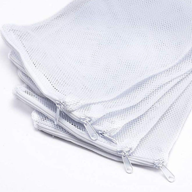 [Australia] - WELCOMING Aquarium Filter Media Bags for Pelletized Carbon, Bio Balls, Ceramic Rings, Ammonia Remover, White, 10 Pcs 