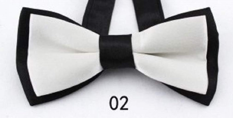 [Australia] - The Crafty Owl Handmade Set of 2 or Single Red/Black Wedding Double Bow Tie Butterfly for Pets Black/White & Black/Lavender 