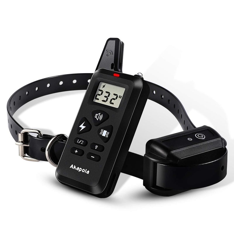 [Australia] - Akapola Dog Training Collar, Shock Collar Dogs Upgraded Remote Control 1200'-Rechargeable Upgraded Ip67 Waterproof Electric Collar Large Medium Small Dogs 