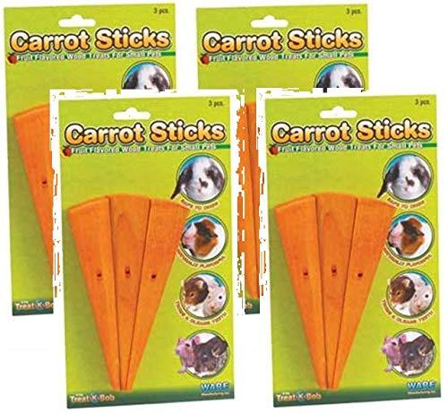 [Australia] - Ware Manufacturing Wood Carrot Small Pet Stick Chews Treat 12 Chews 