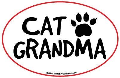 Magnet Cat Grandma 1 Oval Magnet - Cat Grandma - PawsPlanet Australia