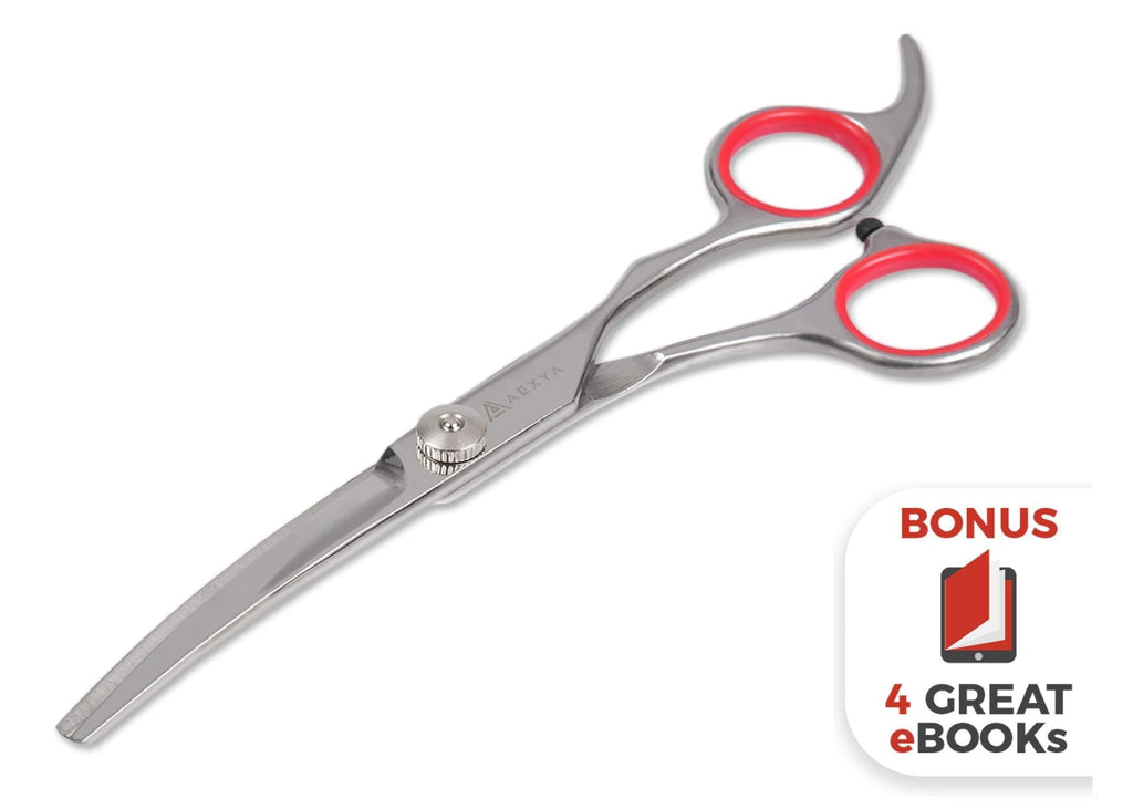 [Australia] - AEXYA Six inches Curved Down Scissors - Right Handed 