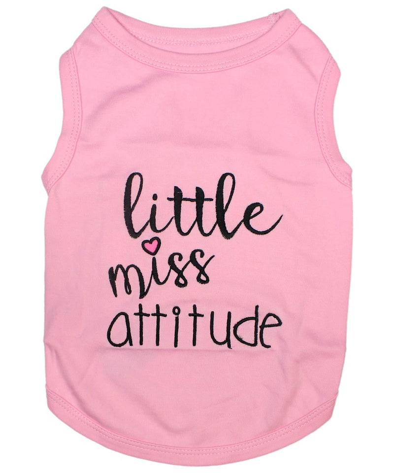 [Australia] - Parisian Pet Funny Cute Dog Cat Pet Shirts Caution Can't Control My Licker, I Work Out, Little Monster, WTF, BFF, Bling $, Got Treats, Babe Magnet, Little Miss Attitude XX-Small 