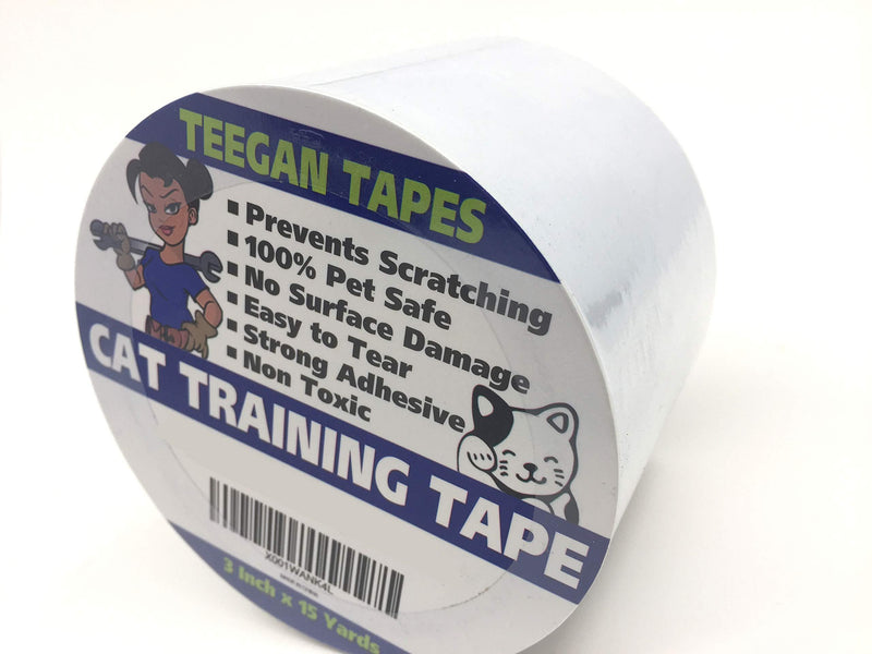 [Australia] - Cat Training Tape - Prevent Scratching | Clear Double Sided Tape | Furniture Protector & Scratch Deterrent | Sticky Double Sided Pet Repellant | Safe for Wood Furniture, Leather Sofas & Couches 