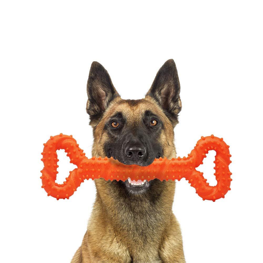 [Australia] - Palmula Dog Toy for Aggressive Chewers,Durable Dog Toy for Changing Teeth for Energetic Dogs Medium Large Dogs orange 