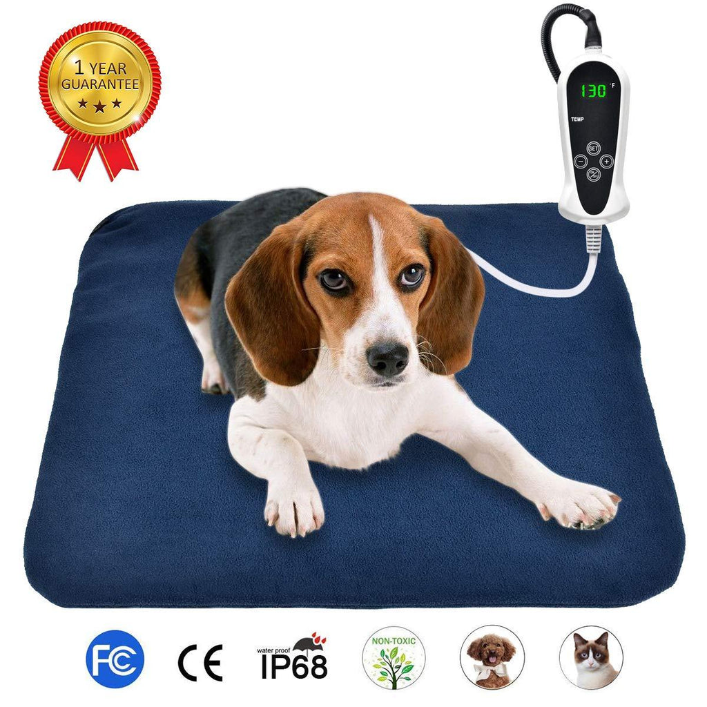 [Australia] - RIOGOO Pet Heating Pad, Electric Heating Pad for Dogs and Cats Indoor Warming Mat with Auto Power Off M:18" x 18" 