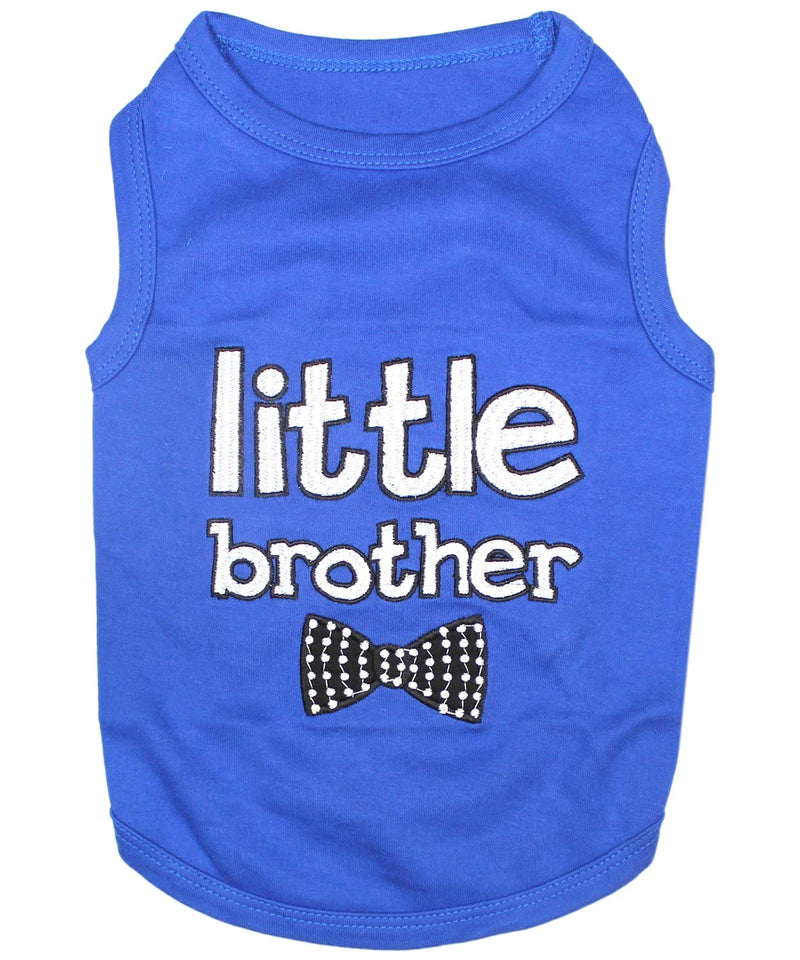 Parisian Pet Dog Cat Clothes Tee Shirts Little Brother and Sister T-Shirt XX-Small - PawsPlanet Australia