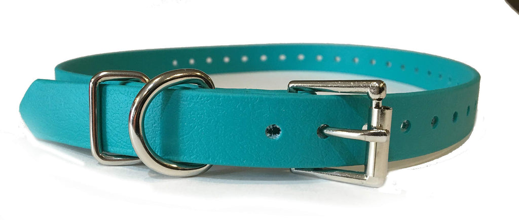 [Australia] - Sparky PetCo 3/4" Waterproof Biothane Replacement Roller Buckle Dog Collar E Collar Sport Dogs (Teal) 