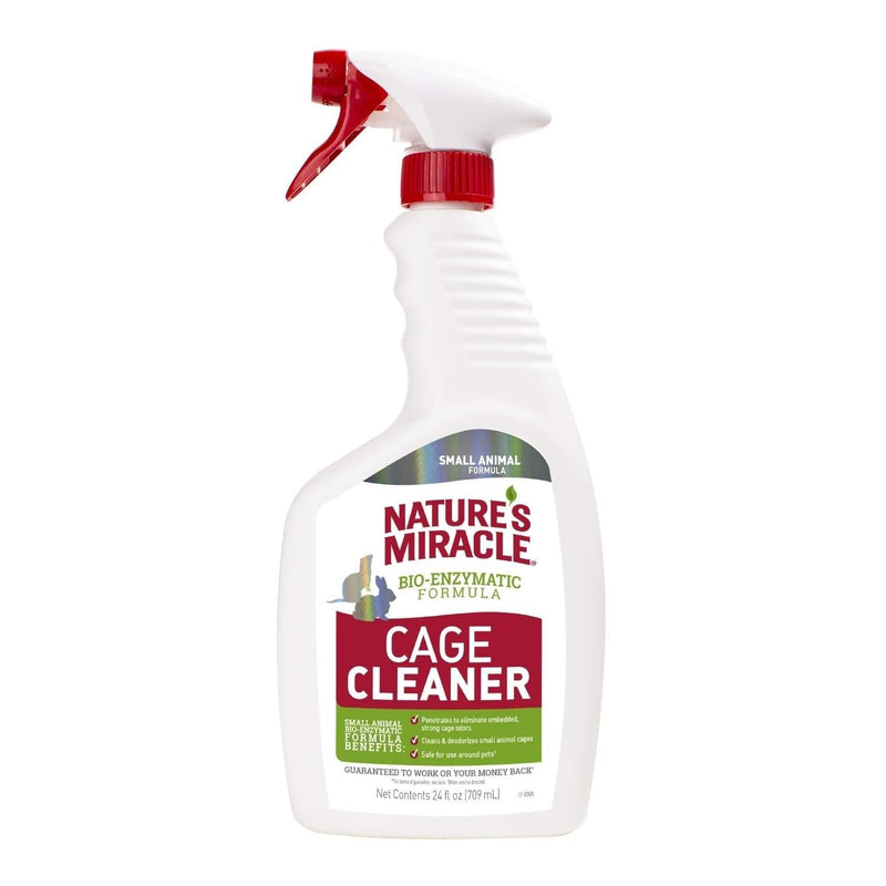 [Australia] - Nature’s Miracle Cage Cleaner 24 fl oz, Small Animal Formula, Cleans And Deodorizes Small Animal Cages, 2nd Edition 