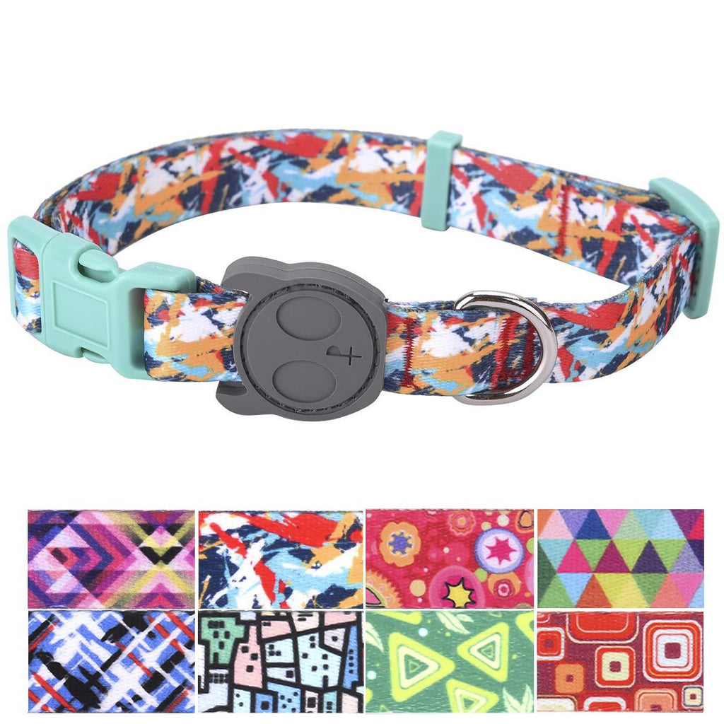 [Australia] - PetANTastic Best Adjustable Dog Collar Durable Soft & Heavy Duty with Fashionable Abstract Design, Outdoor & Indoor use Comfort Dog Collar for Girls, Boys, Puppy, Adults Smudge Small 