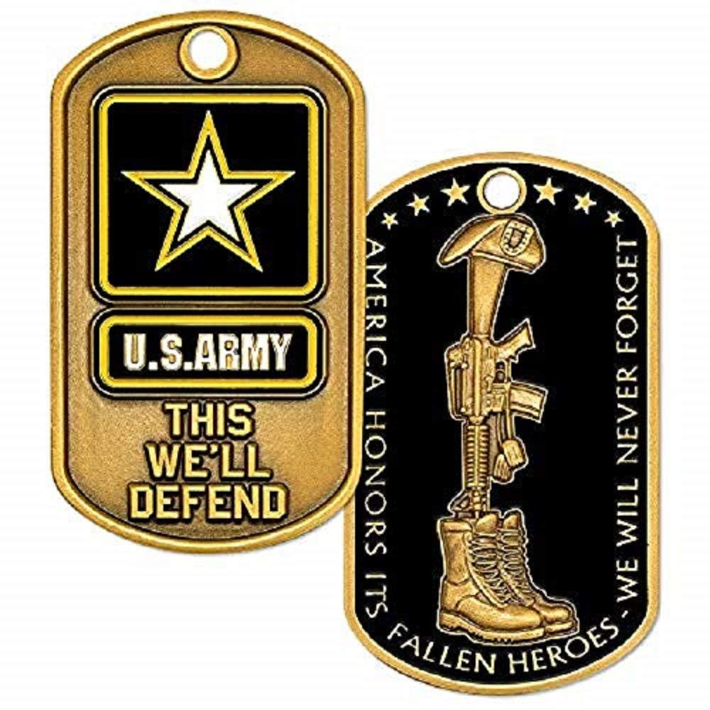 [Australia] - U.S. Army Fallen Heroes Dog Tag with chain 
