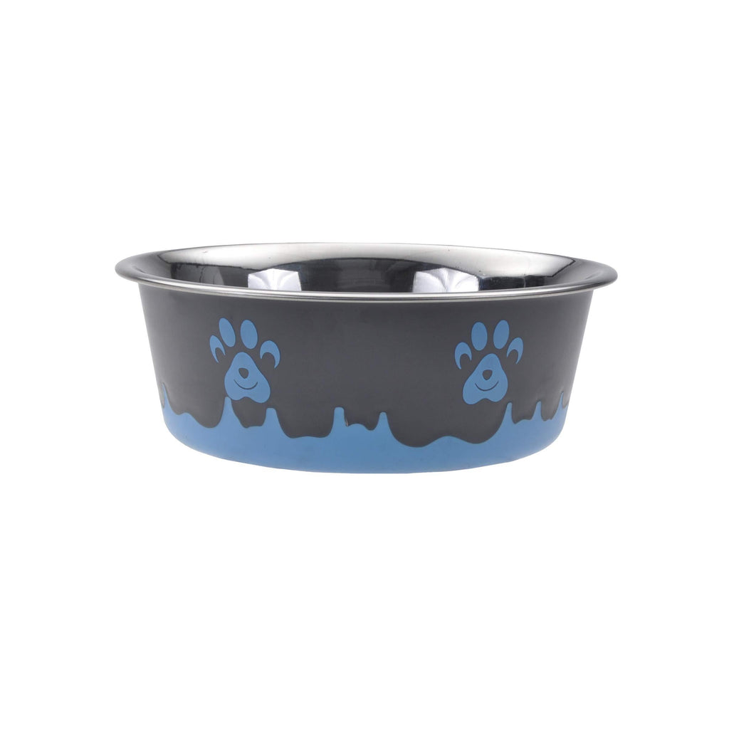 [Australia] - Maslow Design Series Non-Skid Paw Design Bowl, Blue 28 oz/3.5 Cup 