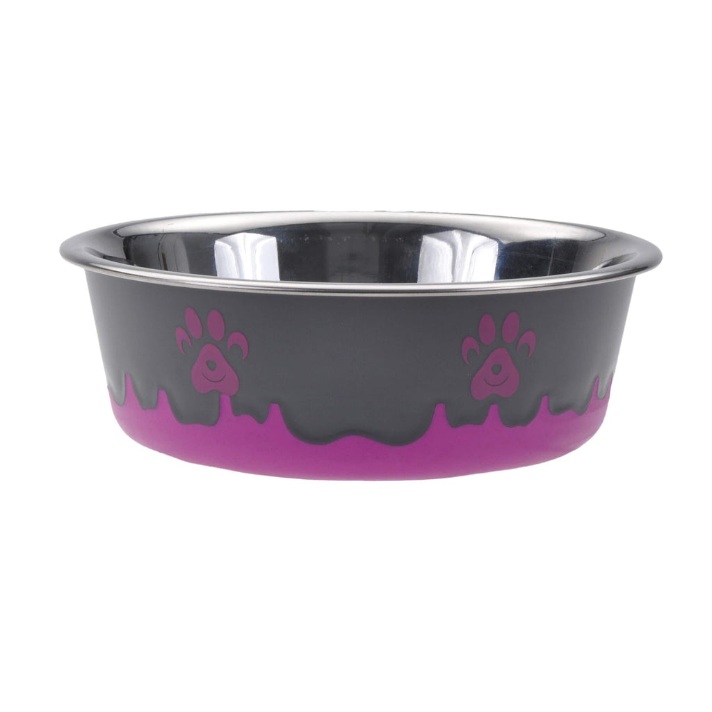 [Australia] - Maslow Design Series Non-Skid Paw Design Bowl, Pink 54 oz/6.75 Cup 