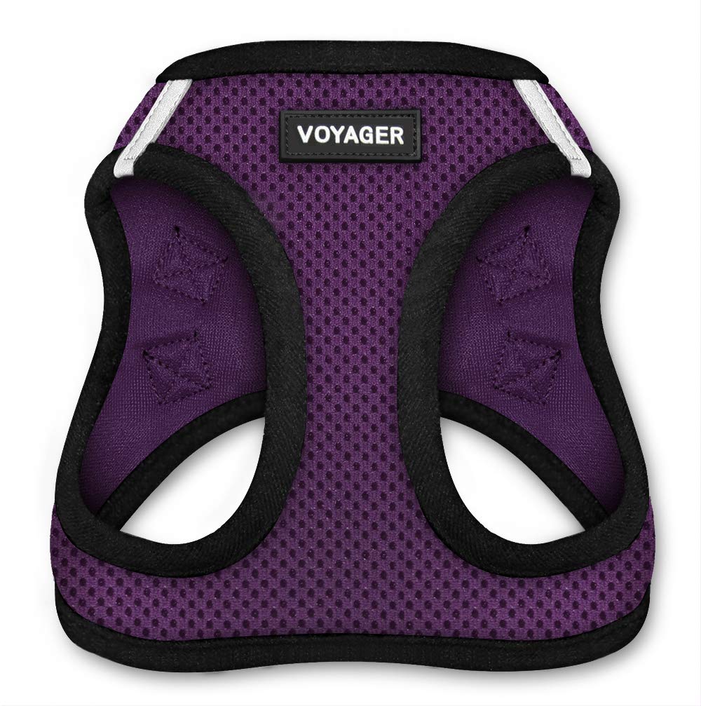 Voyager Step-in Air Dog Harness - All Weather Mesh Step in Vest Harness for Small and Medium Dogs by Best Pet Supplies S (Chest: 14.5 - 17") Purple - PawsPlanet Australia