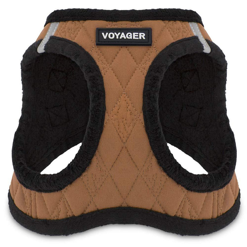 Voyager Step-In Plush Dog Harness - Soft Plush - Step in Vest Harness for Small and Medium Dogs by Best Pet Supplies XS (Chest: 13 - 14.5") Beige Plush - PawsPlanet Australia