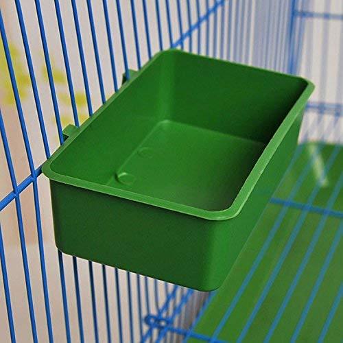 [Australia] - Bird Seed Food Feeder Dish Water Feeder Bowl for Parrot Budgies Parakeet Cockatiel Conure Lovebird Canary Finch Cage 4.7inch 