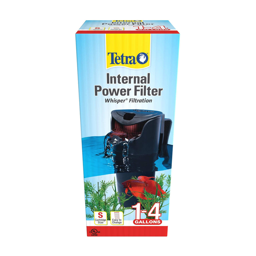 Tetra Whisper Internal Filter 3 to 10 Gallons, for Aquariums, in-Tank Filtration with Air Pump, Blacks & Grays (25816) Up to 4-Gallons - PawsPlanet Australia