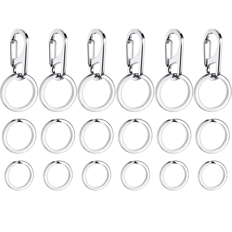 [Australia] - Boao 6 Sets Dog Tag Clips Pet ID Tag Clip with Durable Rings for Cats Dogs Collars Harnesses 