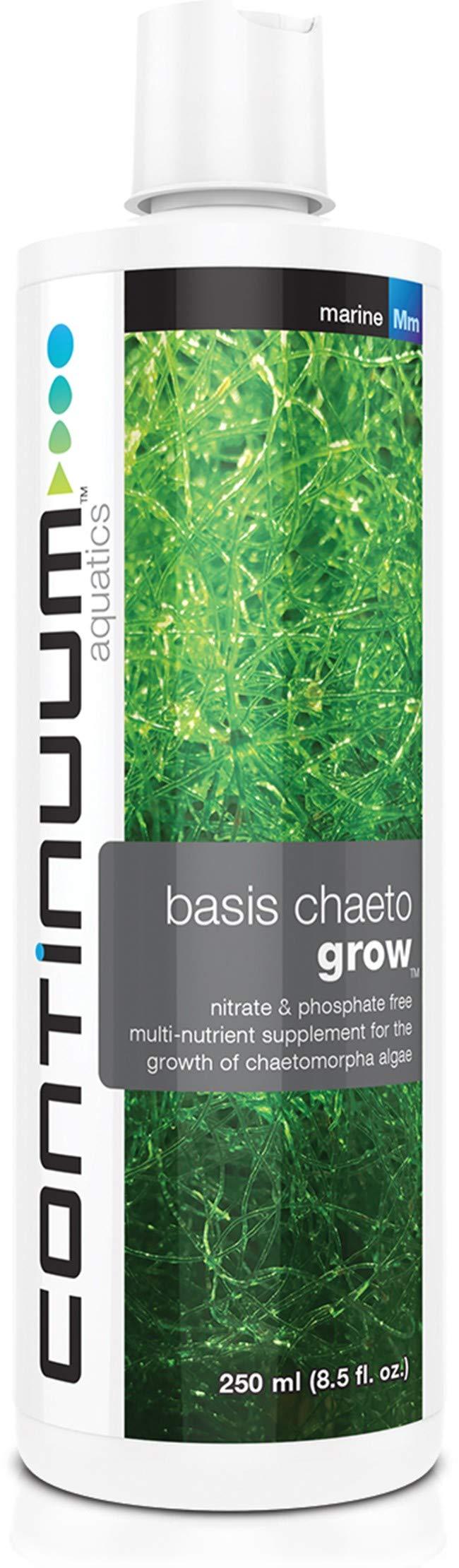 [Australia] - Continuum Aquatics Basis Chaeto Grow - Liquid Multi Nutrient Supplement for Chaetomorpha Algae Growth, Nitrate and Phosphate Free 250ml 