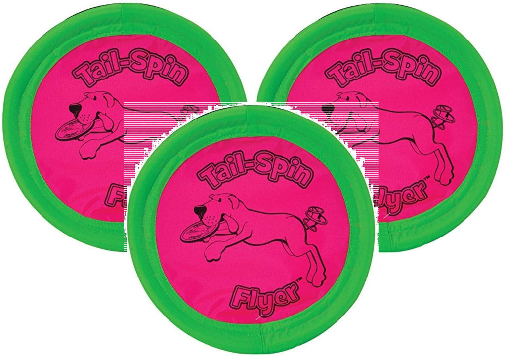 Booda 3 Pack Tail-Spin Flyer Dog Toys, 7-Inch (Оne Расk) - PawsPlanet Australia