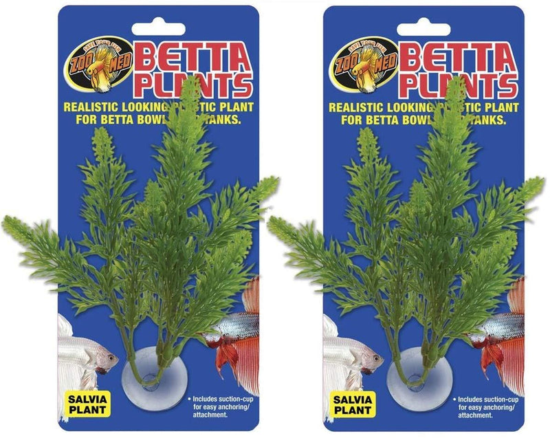 [Australia] - Zoo Med Laboratories Betta Tank Plant Salvia 2 Pack 