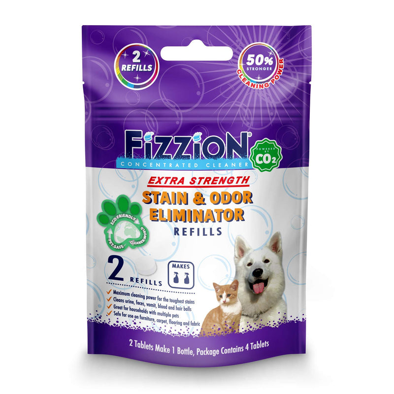 [Australia] - Fizzion Pet Stain & Odor Remover 2 Refill Pouch (Makes 46oz) Extra Strength 