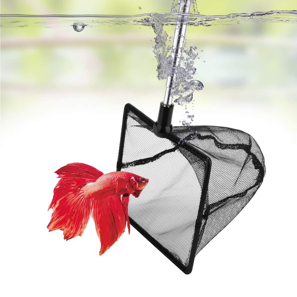 [Australia] - DaToo Aquarium Fish Net for Betta Fish Tank Nano Nylon Net with Extendable Handle, 1 Yr Warranty 