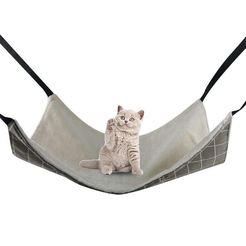 [Australia] - RayCC Ajustable Cat Hammock Cat Bed Sleeping Hammock Hanging Cage Chair Hammock for Cat Small Dogs Large grey 