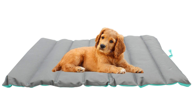[Australia] - Pup-O-Mat Pets Bed Mat Waterproof Outdoor Travel Roll Up Dog Mats Indoor Bed Mats for Small-Medium Size Dogs Travel Bag Take Anywhere 100% Polyester Water and Heat Resistant Medium 