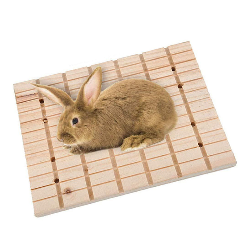 [Australia] - Hamiledyi Bunny Toys Rabbit Foot Pad Chinchilla Guinea Pig Scratching Wood Board 