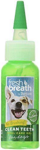 Fresh Breath Clean Teeth Gel for Dogs, 2 oz -Original Mint - PawsPlanet Australia