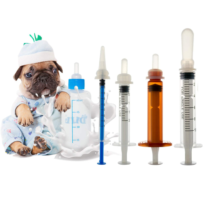 Pet Feeding Bottle. Pet Syringe. Pet Puppy Bottles. Dog and cat Feeding Bottle and Wild Animal Silicone Nipples (Feeding Tool) - PawsPlanet Australia