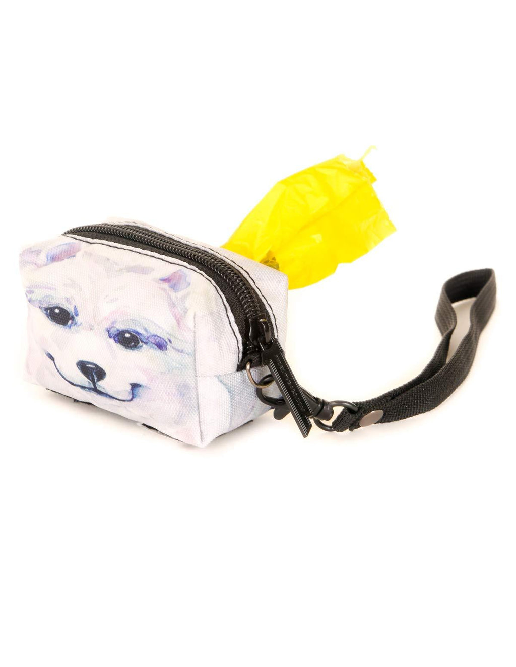 [Australia] - Fydelity poopyCUTE- Doggy Poop Waste Bag Dispenser for Fashionably Cute Owner and Dog Breed,Puppy Supply|Women Luxury Fashion Style, On Leash Holder Clip for Bag/Travel/Walking/Treat/Key FYDELITY- poopyCUTE: DOGGIE Eskimo Dog 