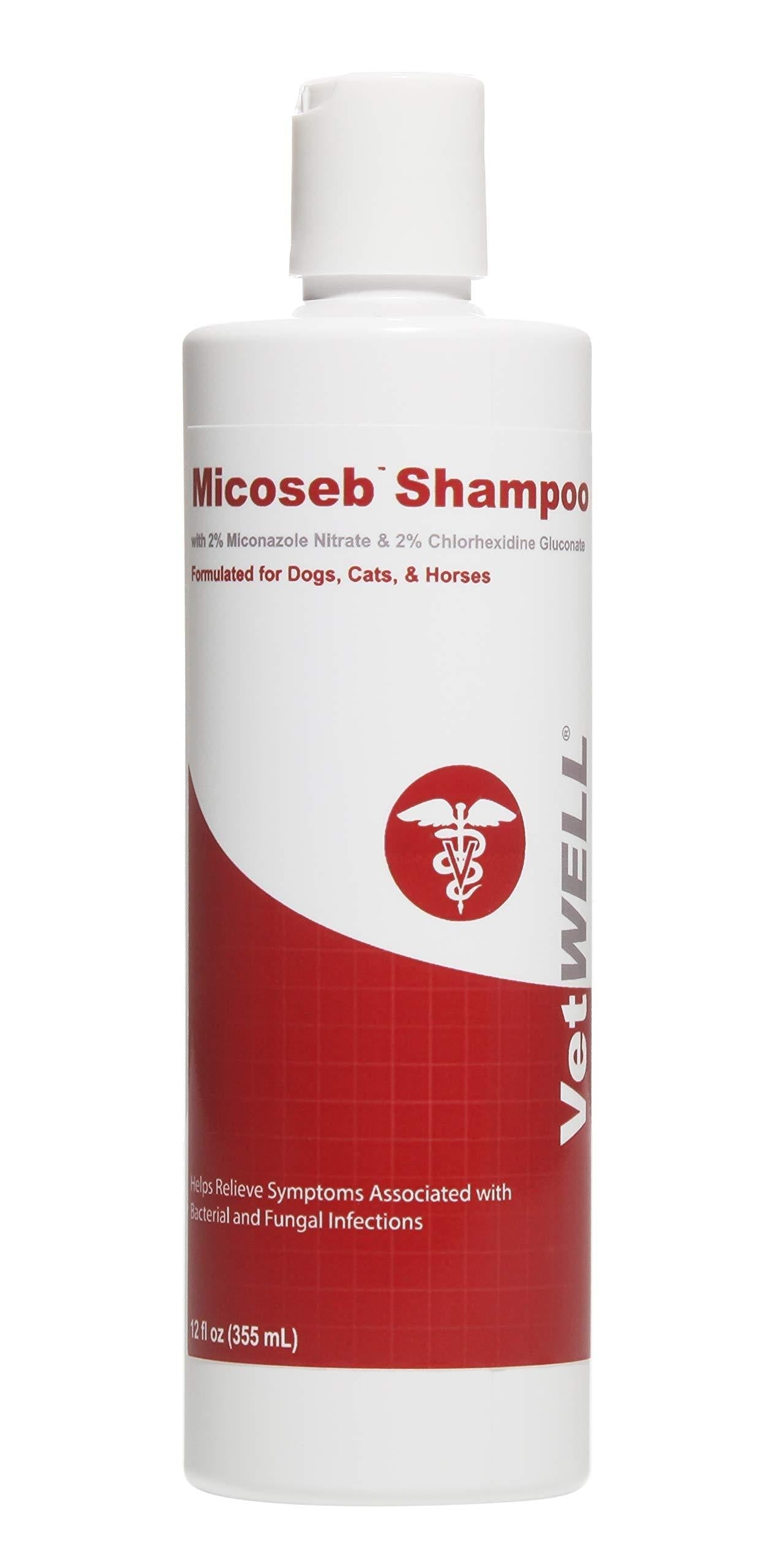 Miconazole and chlorhexidine top shampoo