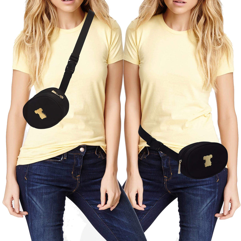 [Australia] - MISO PUP Belt Bag - Oval Fanny Pack with Swing Buckle 