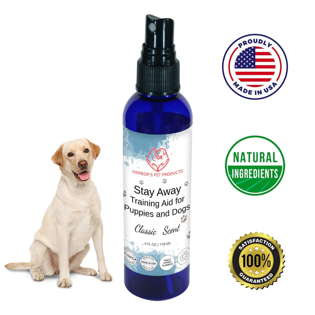 [Australia] - Harbor's Dog Repellent and Training Aid for Puppies and Dogs - 4 oz | Puppy Training Spray | Dog Training Spray | Dog Repellent for Furniture | Dog Repellent for Plant 