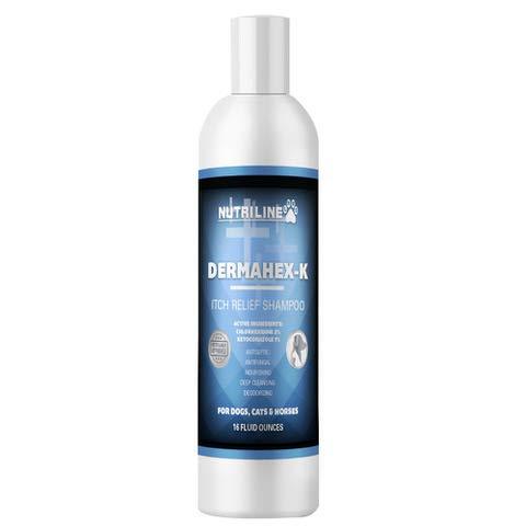 [Australia] - Nutriline Labs Antifungal & Antibacterial Chlorhexidine DermaHex-K Shampoo for Dogs and Cats, Itch Relief Shampoo, Paraben and Sulfate Free, Hypoallergenic, Made in The USA 